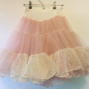 Vintage Tulle Half Slip